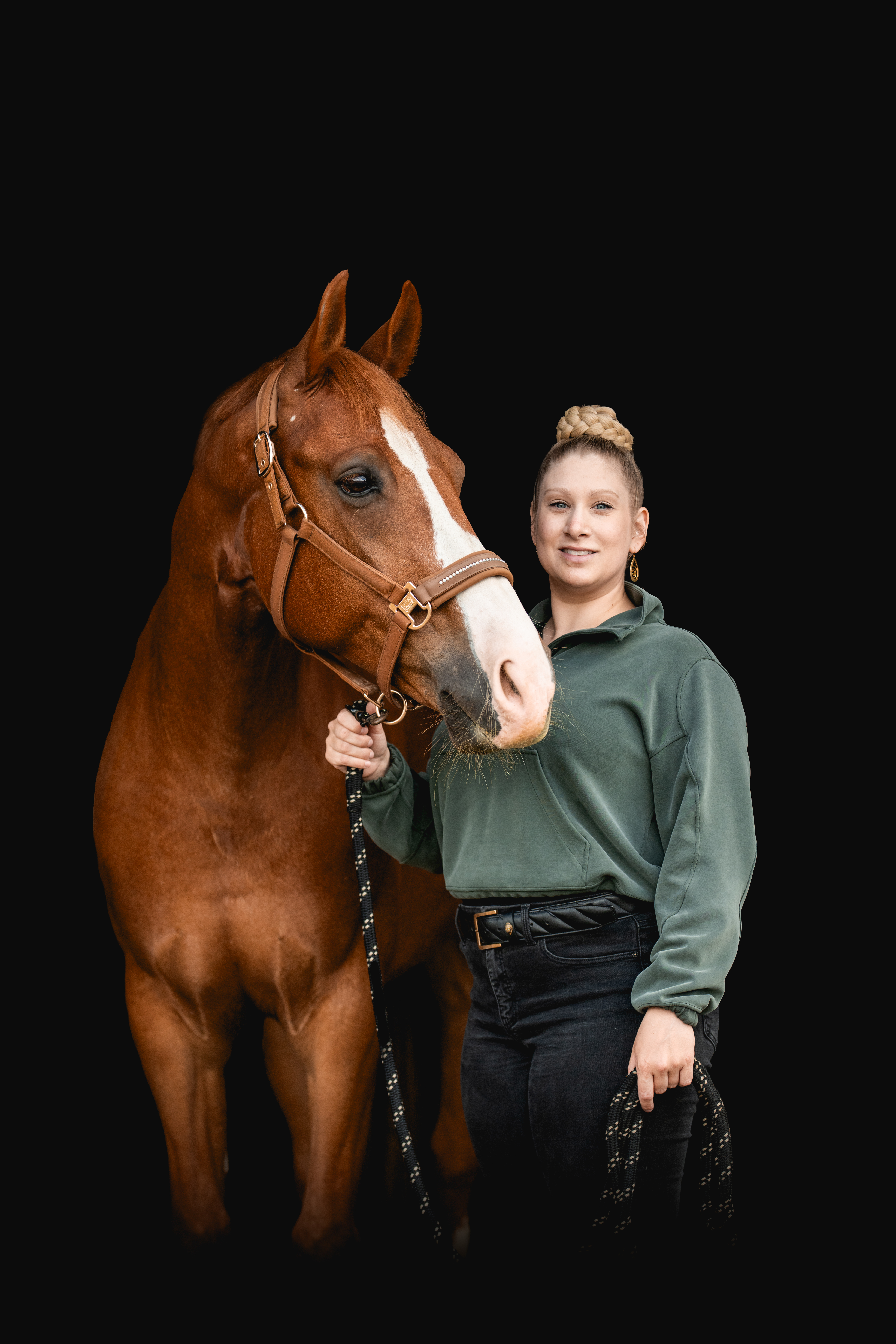 Courtney Wilson with her horse